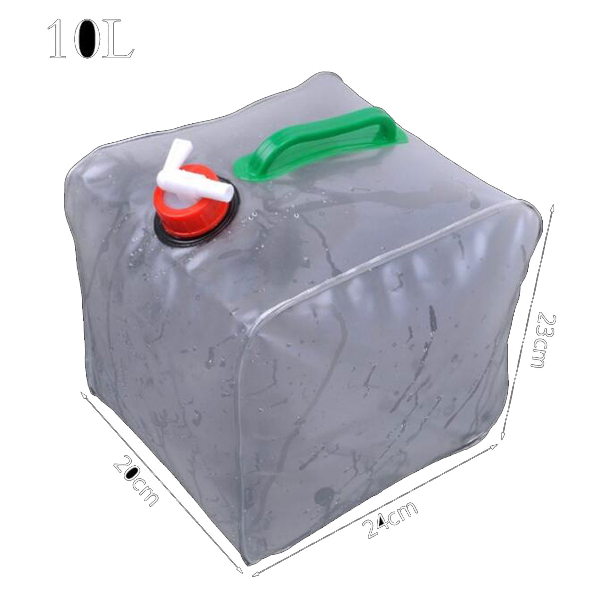 New 10L Car Transparent Water Bottle Portable Folding Collapsible Water Storage Bag Tool