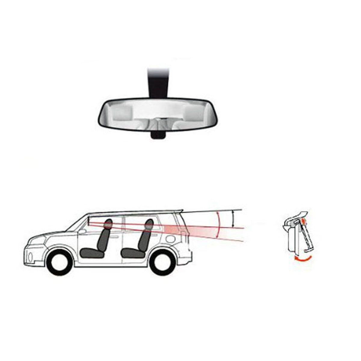 Rear View Mirror Universal Wide Angle Rear View Mirror Car Interior Mirrors Rearview Mirror