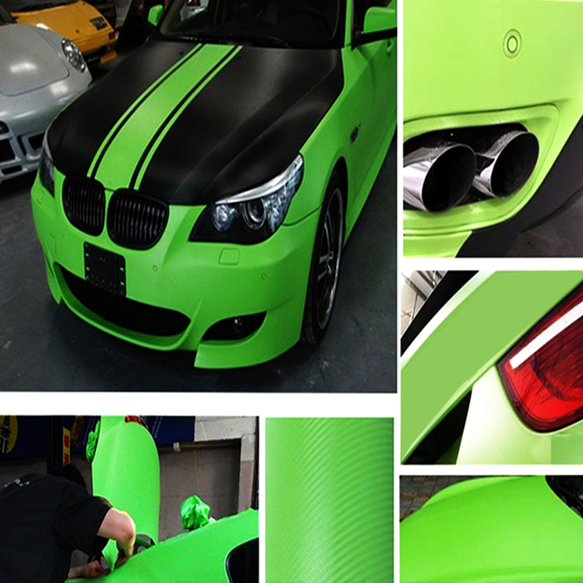 3D Carbon Fiber Vinyl Car Wrap Sheet Roll Film Car stickers Car Decals