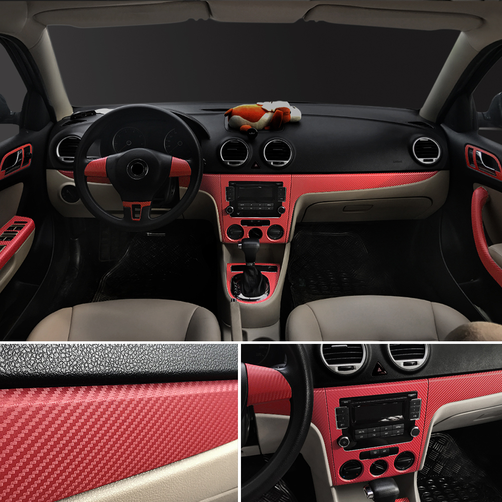 3D Carbon Fiber Vinyl Car Wrap Sheet Roll Film Car stickers Car Decals