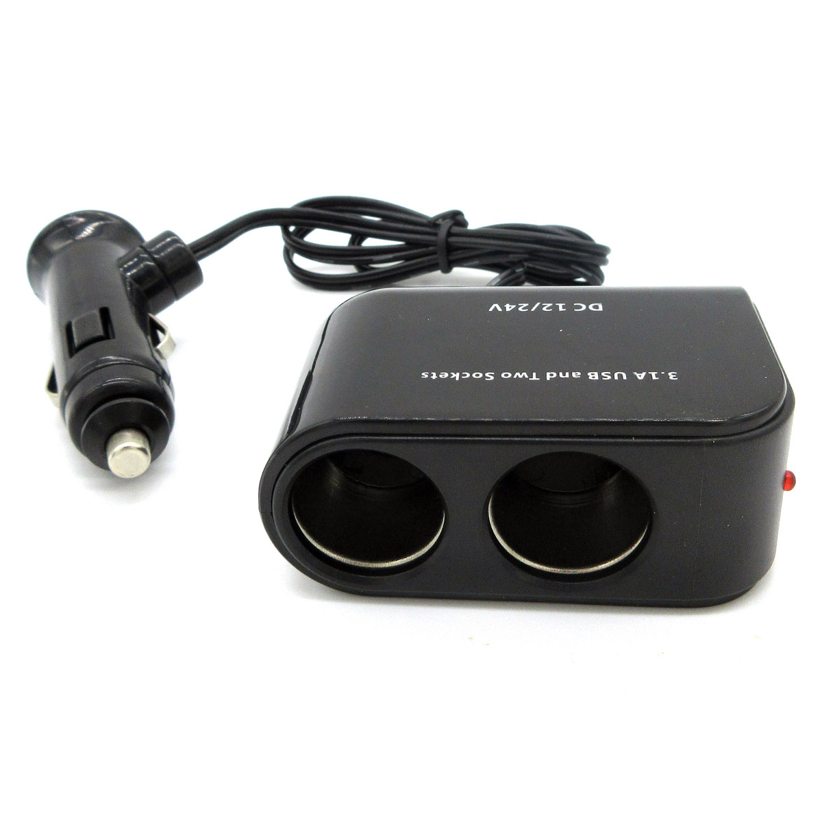 New Car Splitter Plug Converter For Phone MP3 Dual 5V 3.1A Socket Adapter