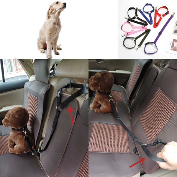Universal Adjustable Car Practical Dog Cat Pet Safety Seat Belt Car Safety Pet Belt
