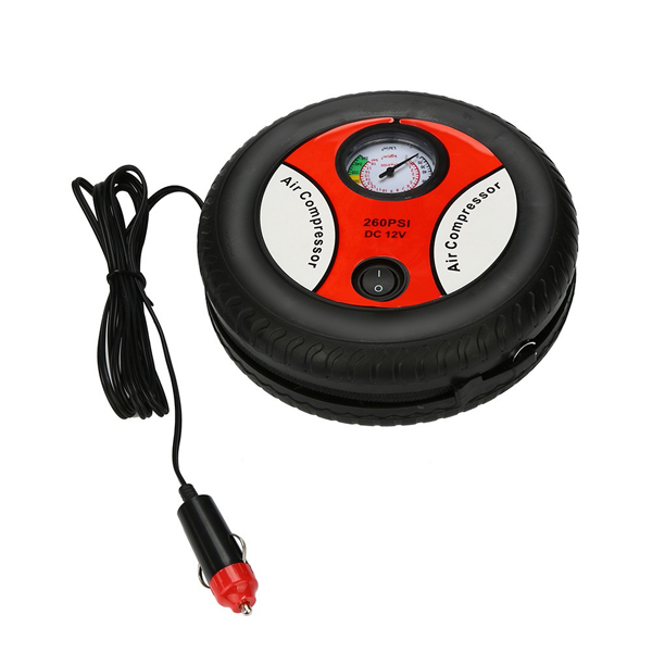New Car Air Pump 260 PSI Mini Tire Inflator Air Compressor