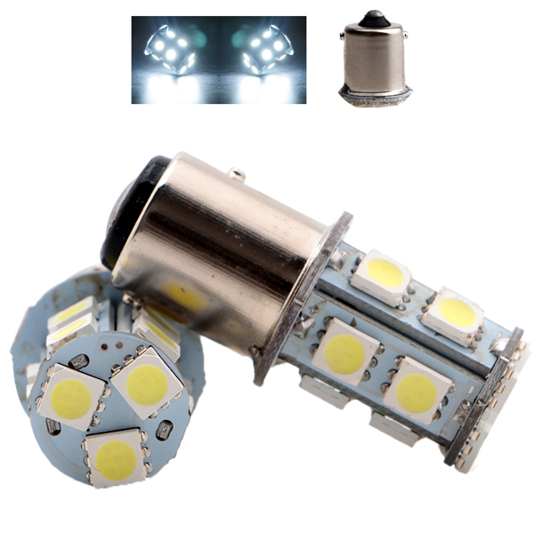 One Pair of S25 1156 BA15S P21W 13Led 5050 SMD Car Led Turn Parking Signal Lights Brake Tail Lamps