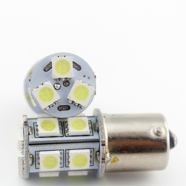 One Pair of S25 1156 BA15S P21W 13Led 5050 SMD Car Led Turn Parking Signal Lights Brake Tail Lamps