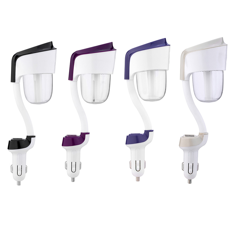 Car Air Humidifier Cool Mist Purifier With  Dual USB Car Charger