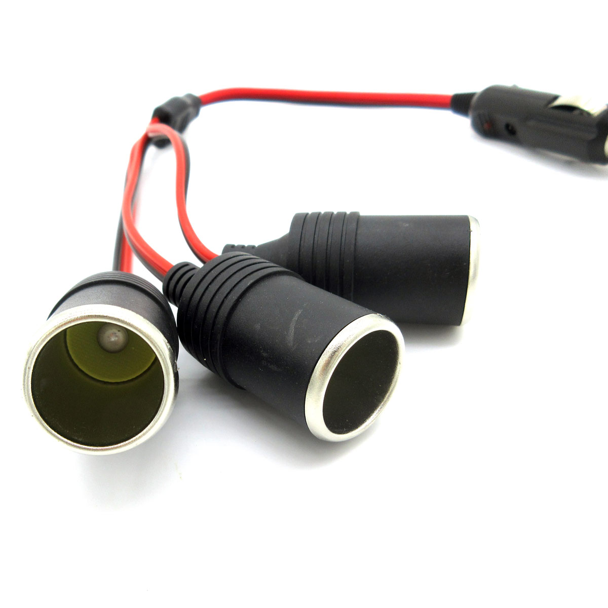 12V  Max 120W Car Cigarette Lighter Charger Cable 3-WAY Car Socket