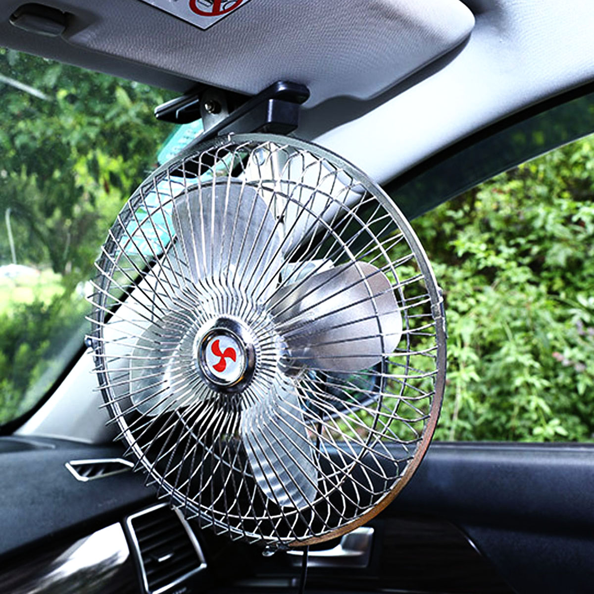 New Outdoor Camping  10 Inch Portable 12V 24V Oscillating Car Cooler Fan