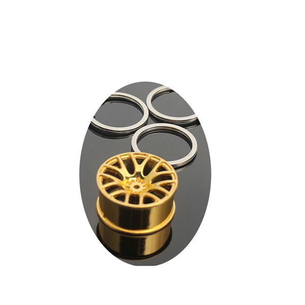 New Wheel Hub Key Chain Zinc Alloy Tire Styling Car Key Ring Auto Modification Parts Key Holder