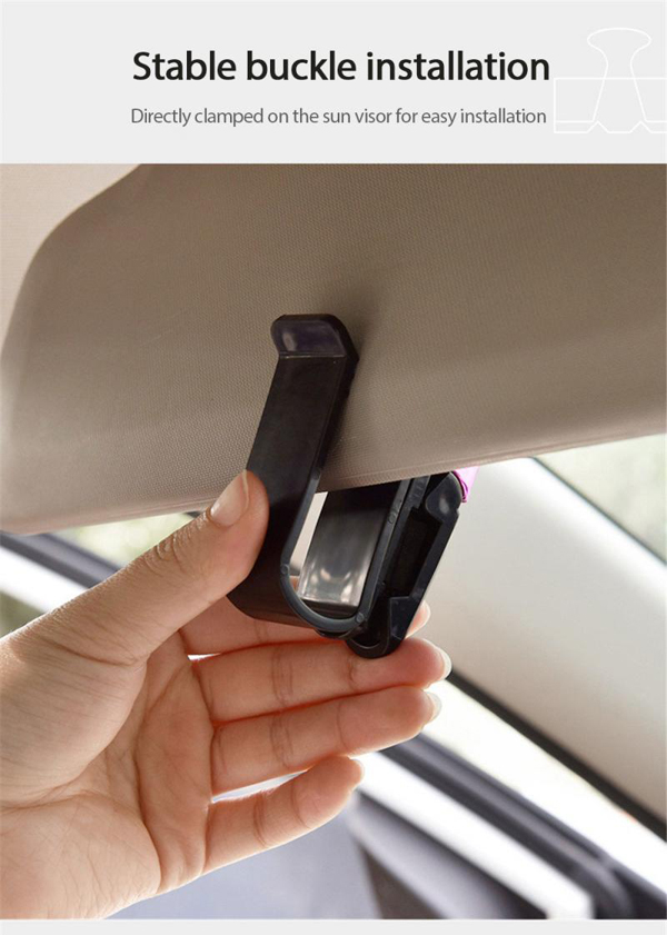 New Car Glasses Case Auto Sun Visor Glasses Holder Sunglasses Clip Card Holder