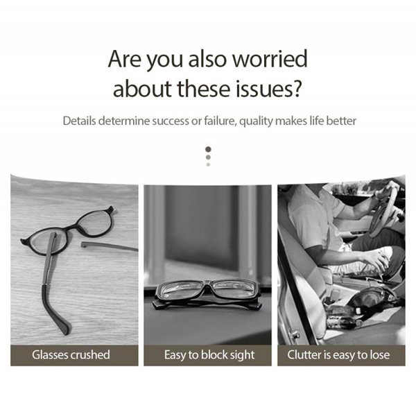 New Car Glasses Case Auto Sun Visor Glasses Holder Sunglasses Clip Card Holder