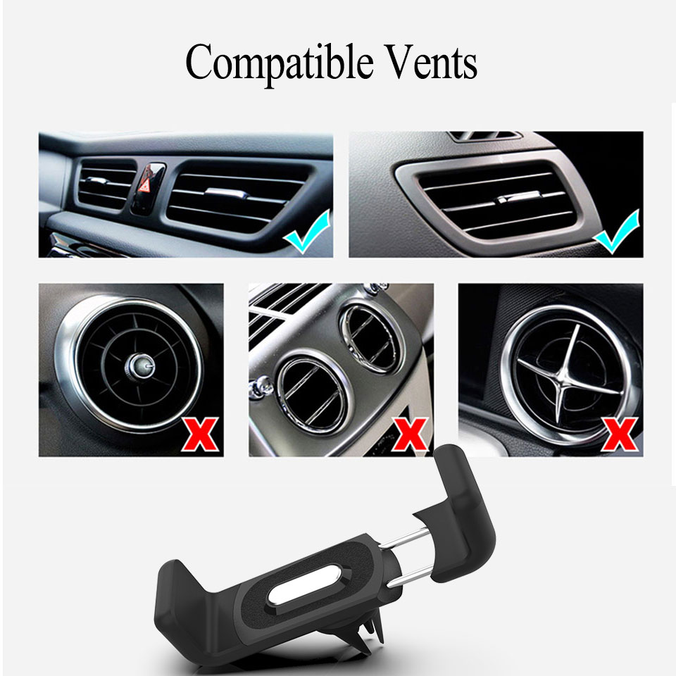 Universal Car Phone Holder Air Vent Mount Holder 360 Rotation Car Holder