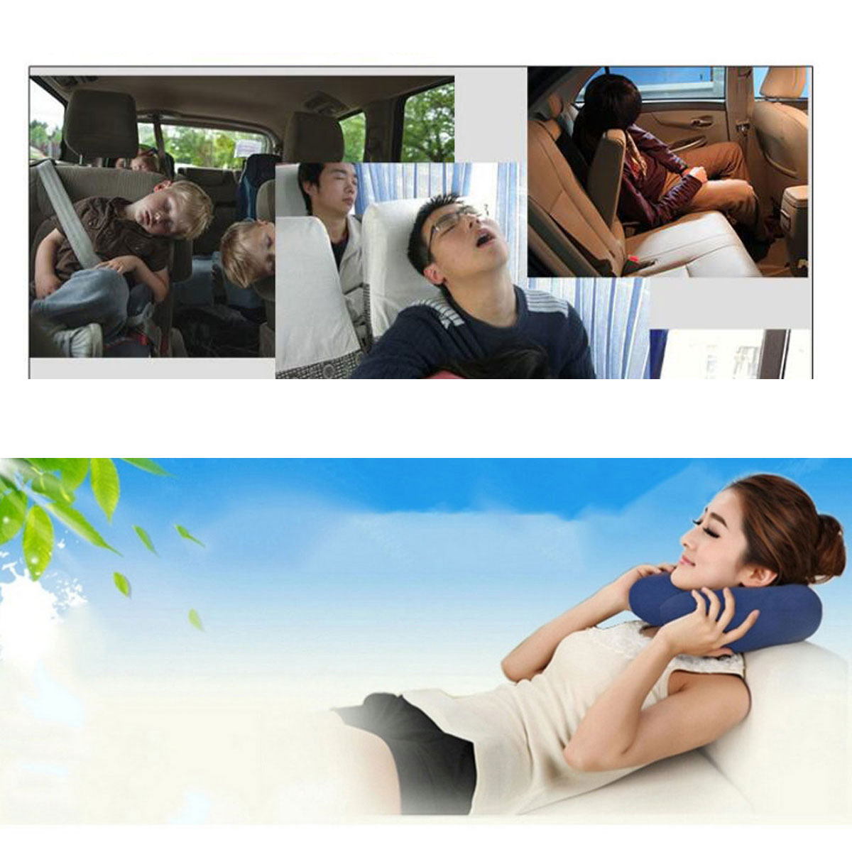 1PC U Shaped Super Soft Car Neck Pillow