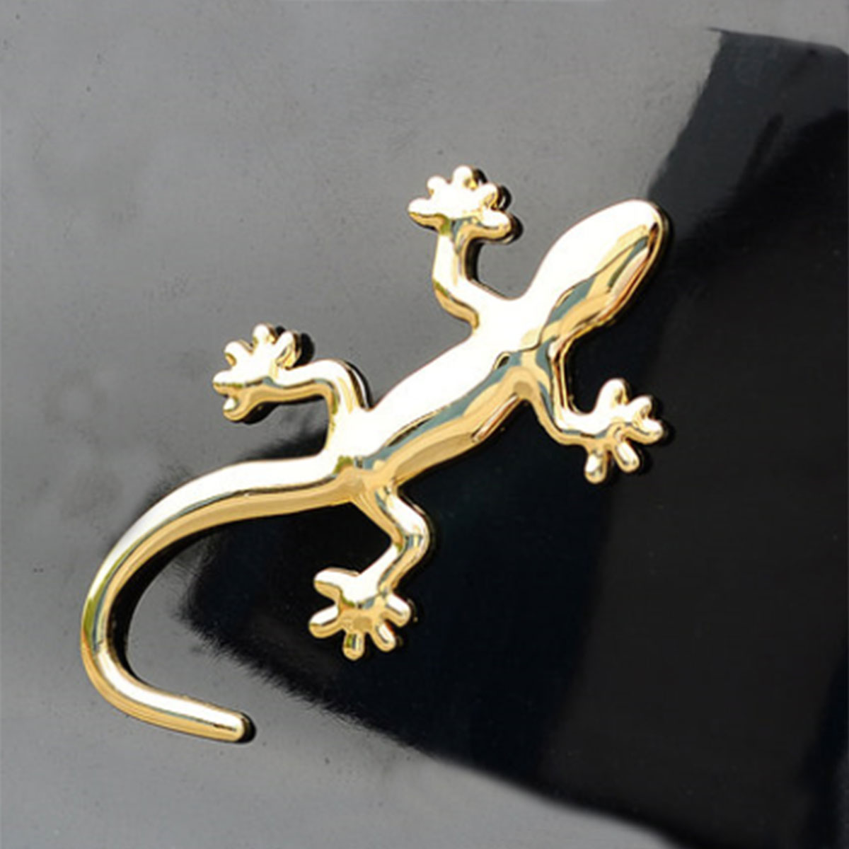 Universal 1Pc 3D Gecko Car Side Fender Rear Trunk Emblem Badge Sticker Decals