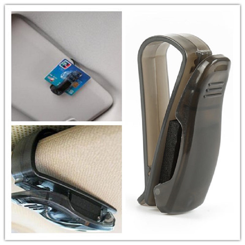 Glasses Case Auto Fastener Cip Car Sun Visor Sunglasses Holder Car Vehicle Auto Accessories