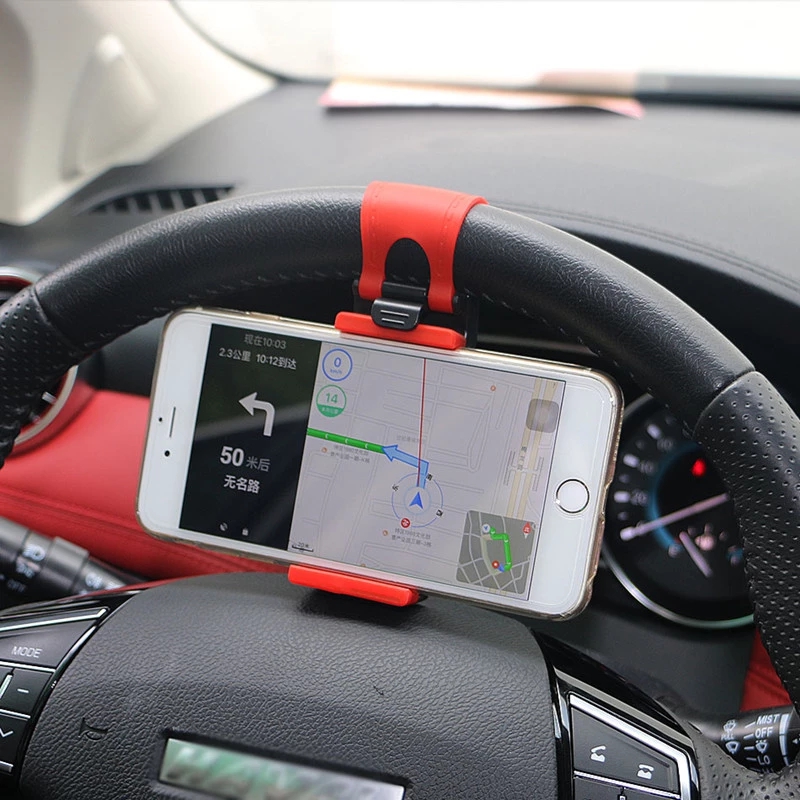 Car Holder Steering Wheel Clip Mount Cell Phone Mobile Holder Universal Phone Support Bracket Stand