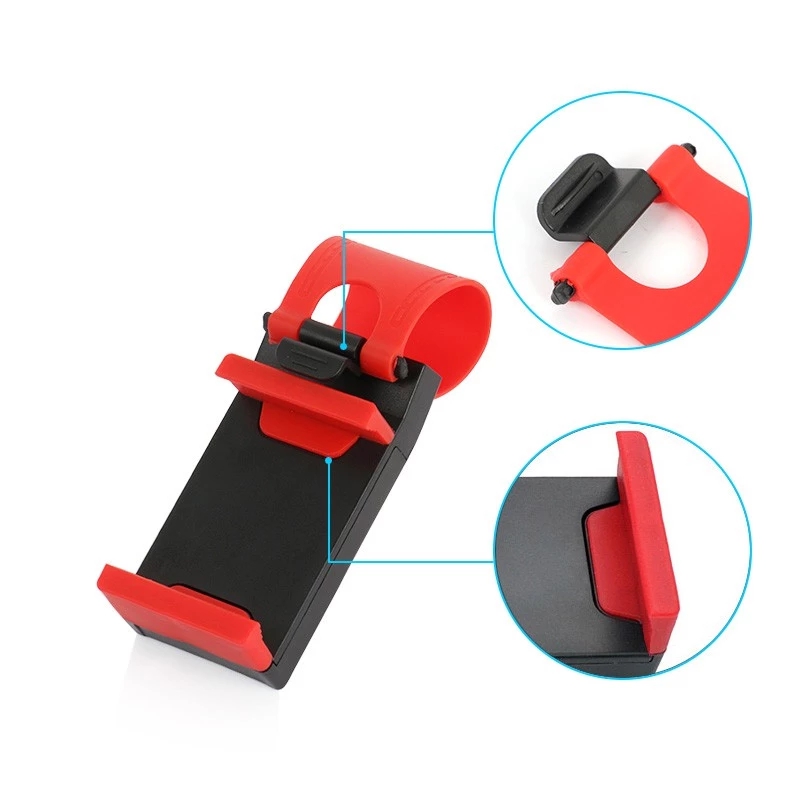 Car Holder Steering Wheel Clip Mount Cell Phone Mobile Holder Universal Phone Support Bracket Stand