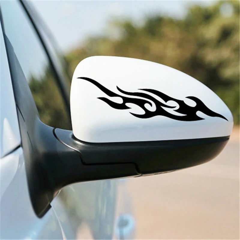 Universal Car Sticker Waterproof Engine Motorcycle Decal Decor Auto Flame Fire Sticker