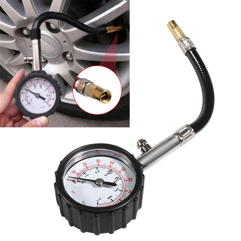 Universal Long Tube Tire pressure gauge Tyre Air Pressure Tester For Car Motorcycle