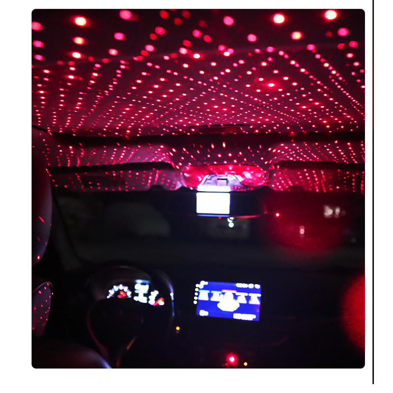 New Sky LED Car Roof Star Night Light Projector Atmosphere Galaxy Lamp USB Decorative Lamp