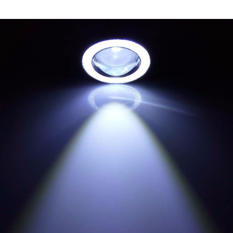 2 Pcs Car Fog Light 30W LED Angel Eyes Lamp 3.0" 76mm 12V Auto Universal DRL Driving Bulb