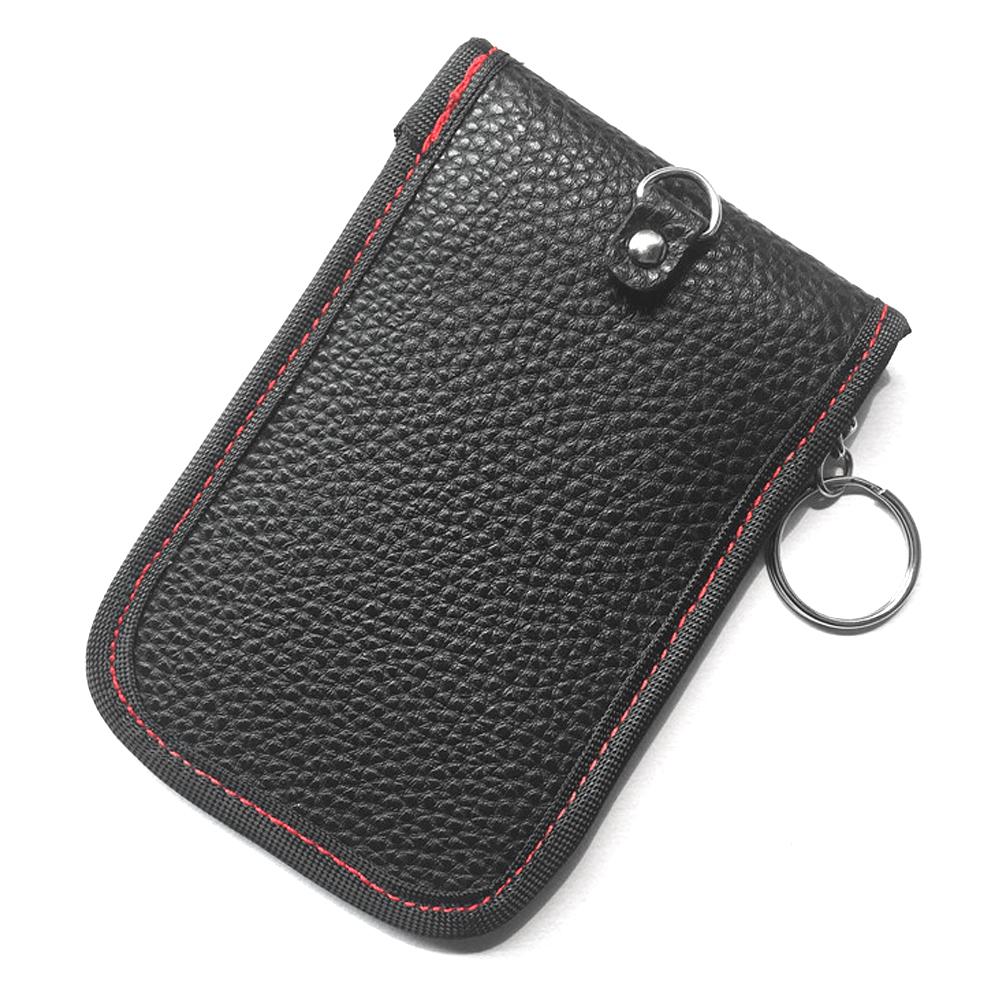 Anti-Theft Keyless Entry Car Key Cover RFID Signal Radiation Blocking Farady Bag Car Key Wallet