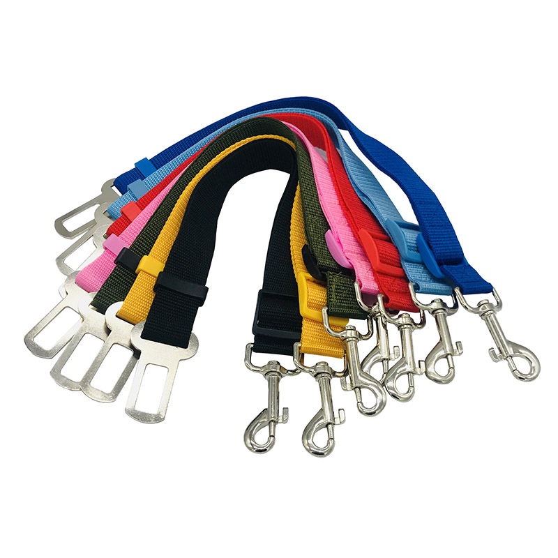 Car Seat Belt Safety Protector Travel Pets Accessories Dog Leash Collar Breakaway Solid Car Harness