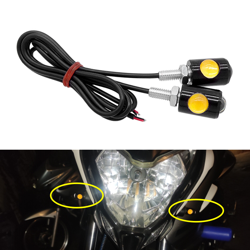 2 Pcs LED Motorcycle Signal Lamp Super Bright LED Car Tail Rear Light Brake Fog Lamp Bulb