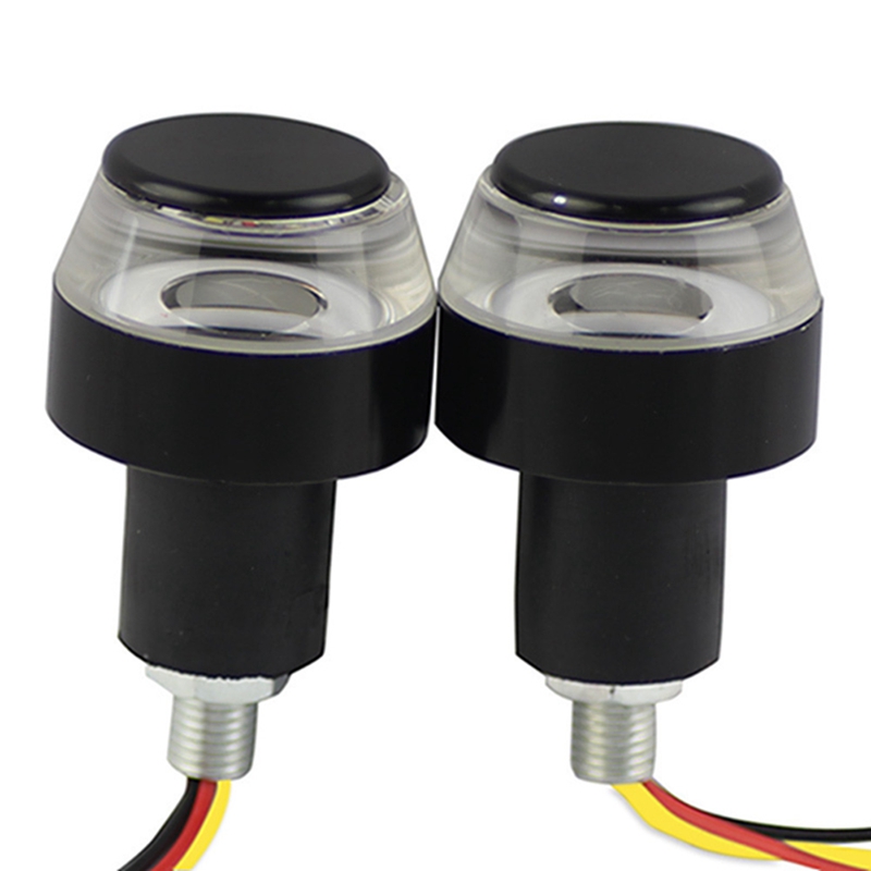 2pcs Universal Led Motorcycle Handlebar Turn Signal Light Indicator Flasher