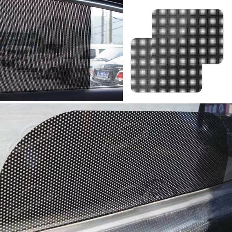 2pcs/Lot Universal UV Sticker Car Sunshades Sticker Side Window Sunshades Sunscreen Film Sticker