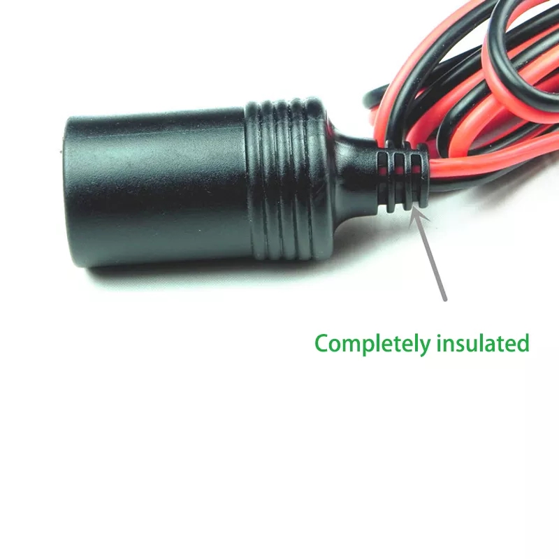 New Car Battery Terminal Clip-on Cigarette Lighter Power Socket Adaptor