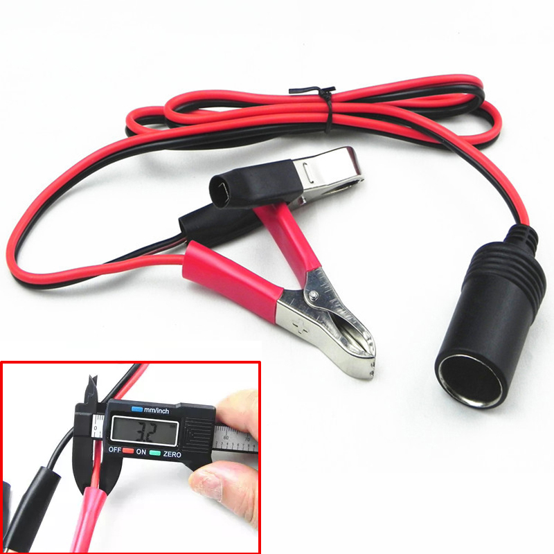 New Car Battery Terminal Clip-on Cigarette Lighter Power Socket Adaptor