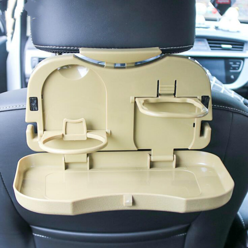 New Folding Car Drink Holder Auto Back Seat Table Drink Food Cup Tray Holder Stand Desk