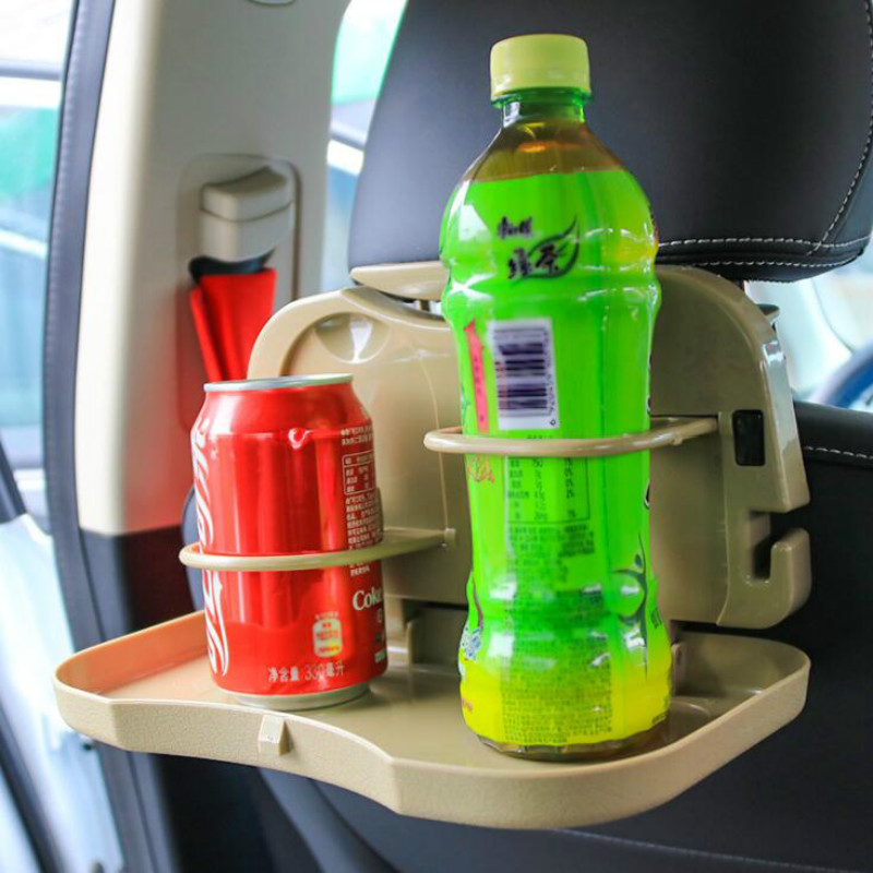 New Folding Car Drink Holder Auto Back Seat Table Drink Food Cup Tray Holder Stand Desk