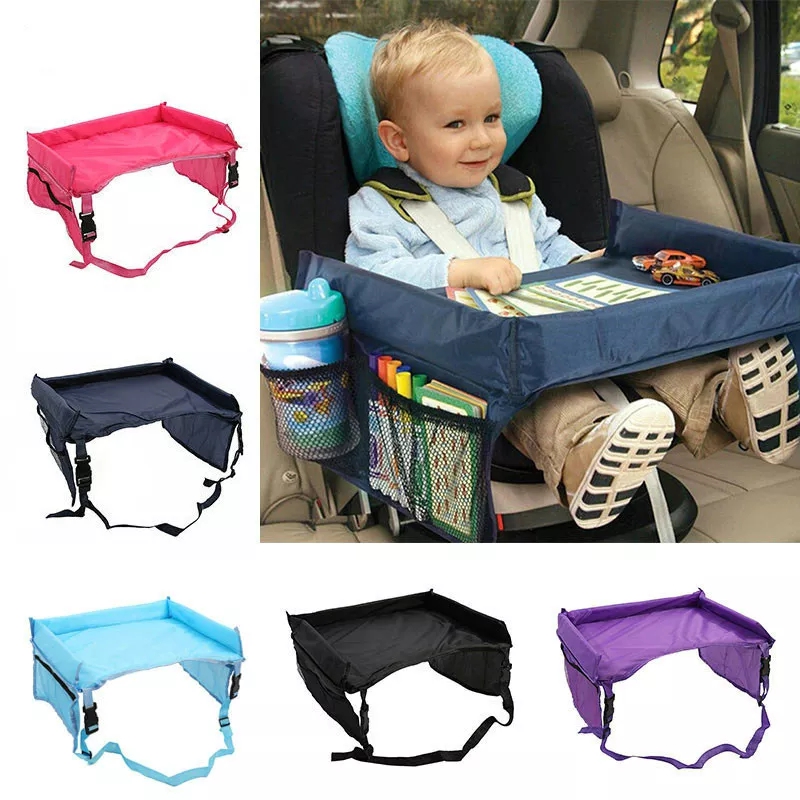 New Waterproof Baby Car Seat Organizer Tray Stroller Kids Toy Food Holder Desk