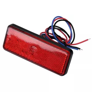 1PCS Motorcycle Brake Light Truck ATV LED Rectangle Reflector Tail Brake Stop Light