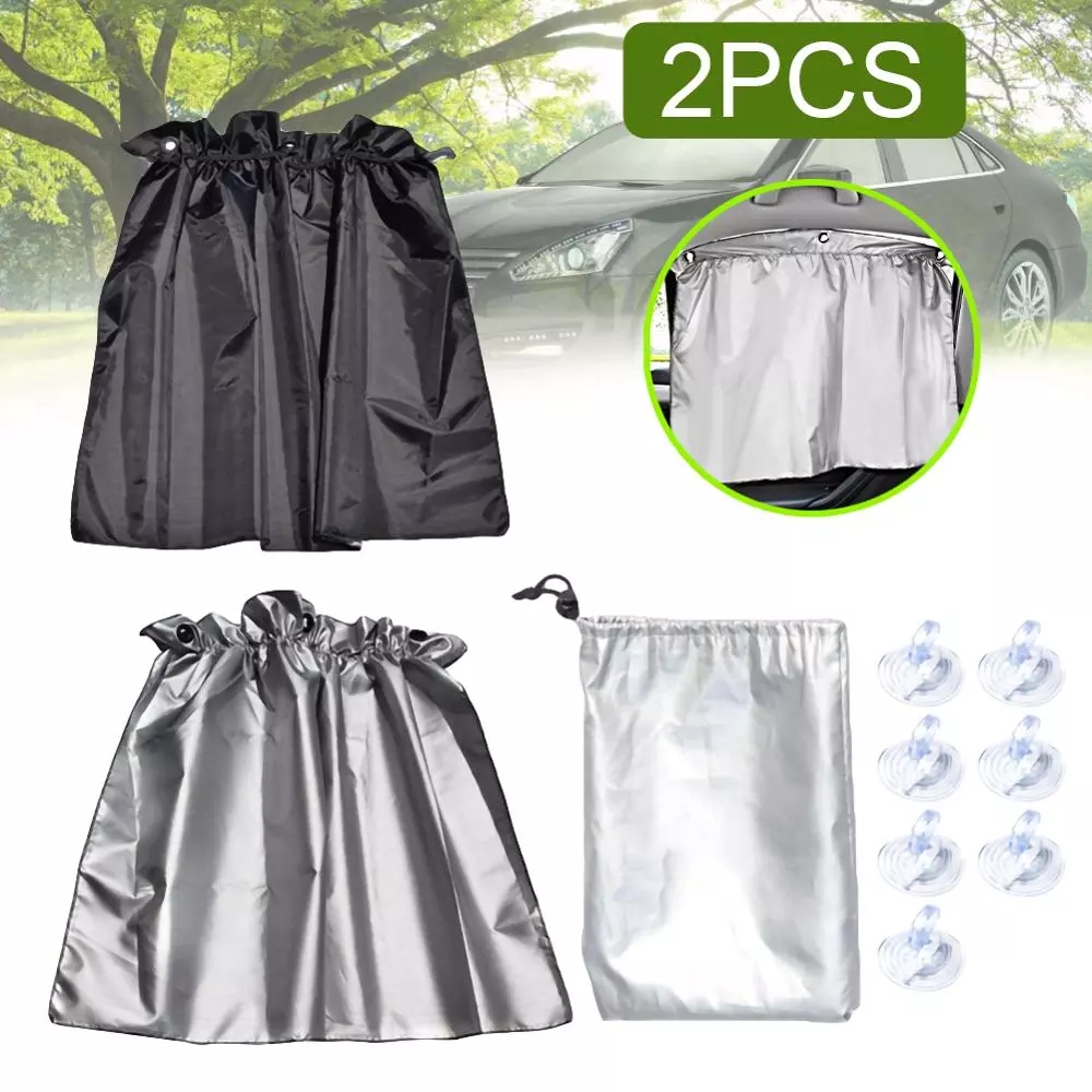 New 2/4pcs Car Sunshade Auto Side Window Curtain Summer SUN UV Polyester Privacy Protector Sheet