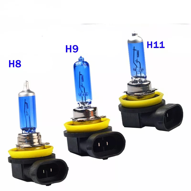 1 Pair Super White Halogen Bulb H1 H3 H4 H7 H8 H9 H11 9005 HB3 9006 HB4 12V 55W Car Headlight Lamp