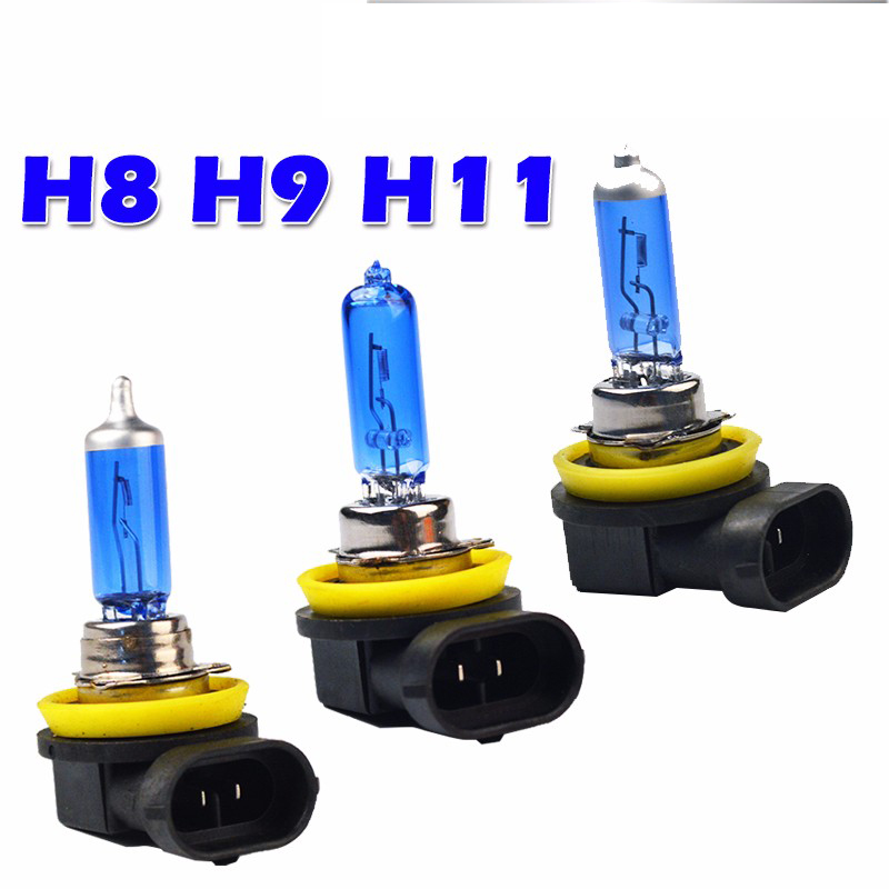 1 Pair Super White Halogen Bulb H1 H3 H4 H7 H8 H9 H11 9005 HB3 9006 HB4 12V 55W Car Headlight Lamp
