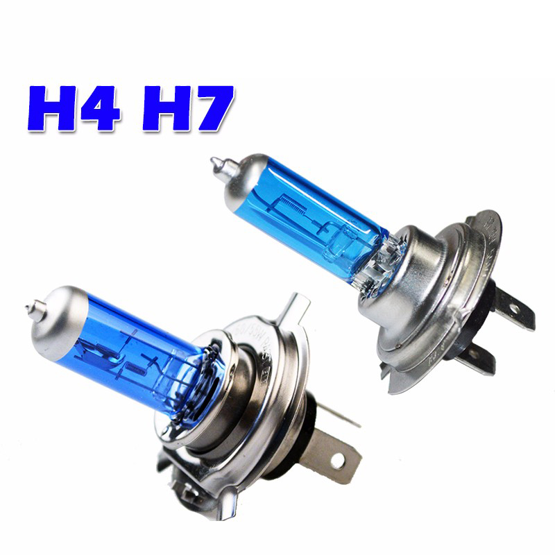 1 Pair Super White Halogen Bulb H1 H3 H4 H7 H8 H9 H11 9005 HB3 9006 HB4 12V 55W Car Headlight Lamp