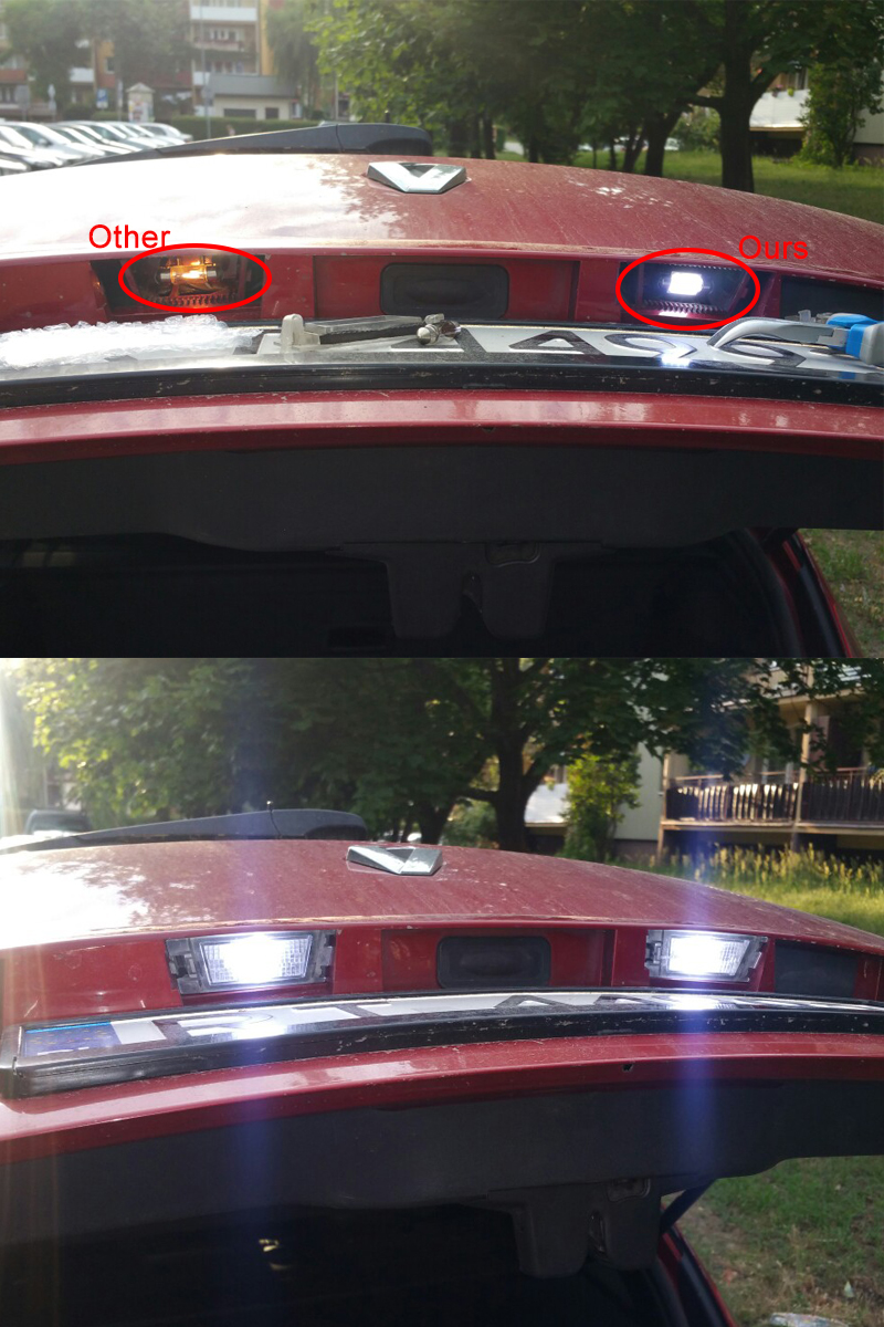 1Pair  C10W C5W LED COB Festoon 12V White bulbs for car License plate Interior Reading Light