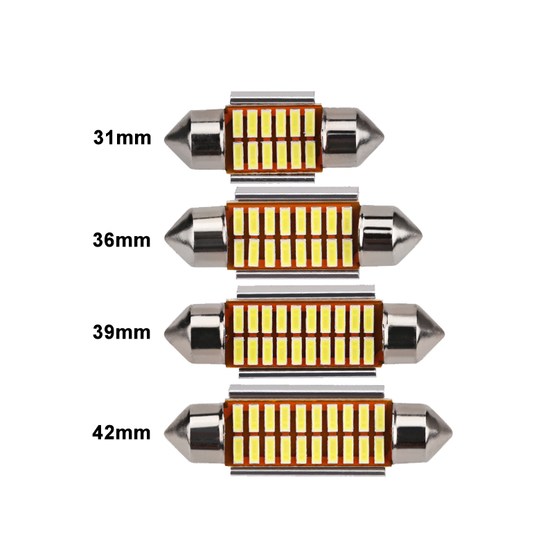 1 Pair C5W Car LED Bulb CANBUS Interior Light Festoon LED Auto Reading License Trunk Luggage Lamp