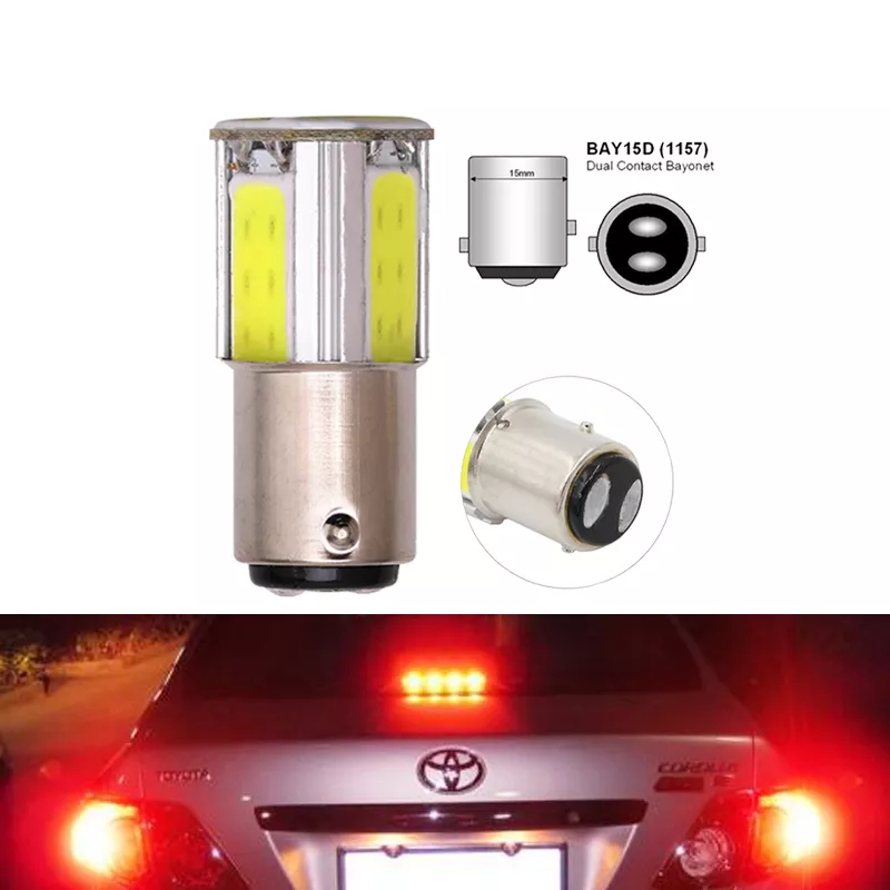 1 Pair Car P21W BA15S 1156 Bay15D 1157 Turn Signal Light Brake Parking Reverse Tail motorcycle Light