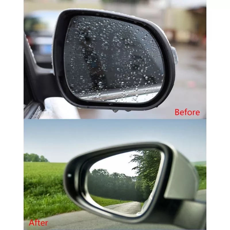 1 Pair Auto Car Anti Water Mist Film Anti Fog Coating Rainproof Rearview Mirror Protective Film