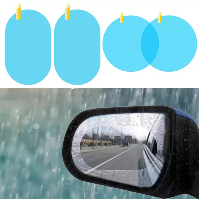 1 Pair Auto Car Anti Water Mist Film Anti Fog Coating Rainproof Rearview Mirror Protective Film