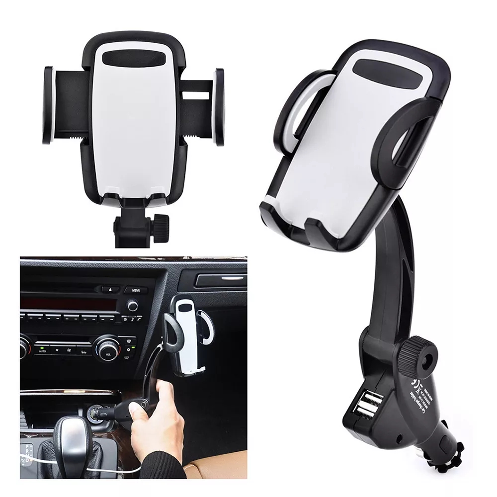 New Universal Car Cigarette Lighter Mobile Phone Stand Mount Holder Charger Universal Car Bracket