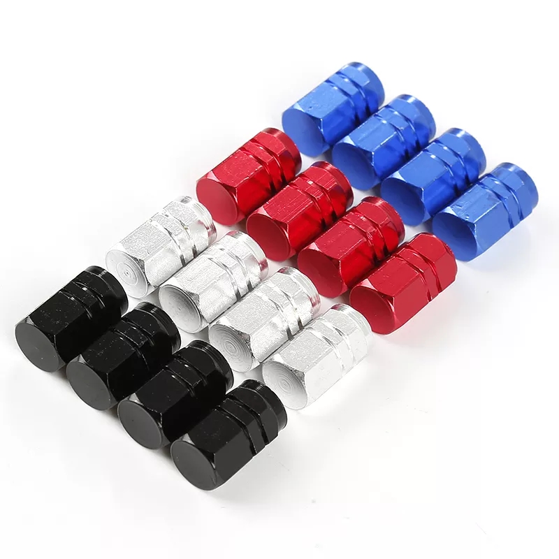 Auto Tire Valve Stem Caps Aluminum Tire Wheel Rims Stem Air Valve Caps Tyre Cover For Car Truck