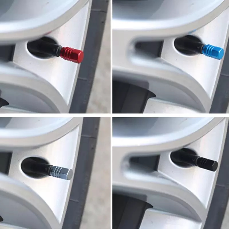 Auto Tire Valve Stem Caps Aluminum Tire Wheel Rims Stem Air Valve Caps Tyre Cover For Car Truck