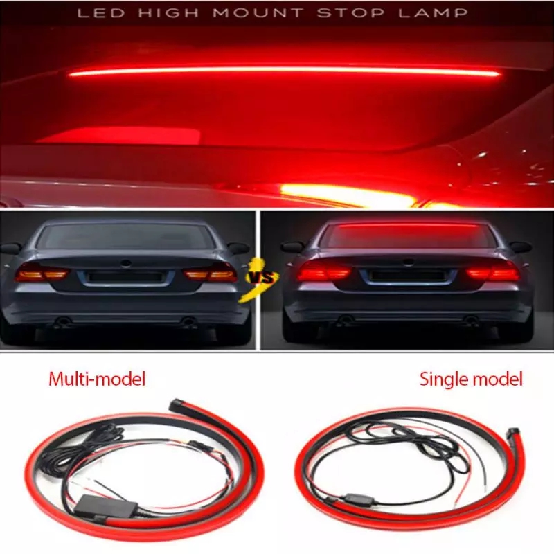 New 12V Car brake lights Modified Flashing Light LED Decorative Light Warning Light Bar