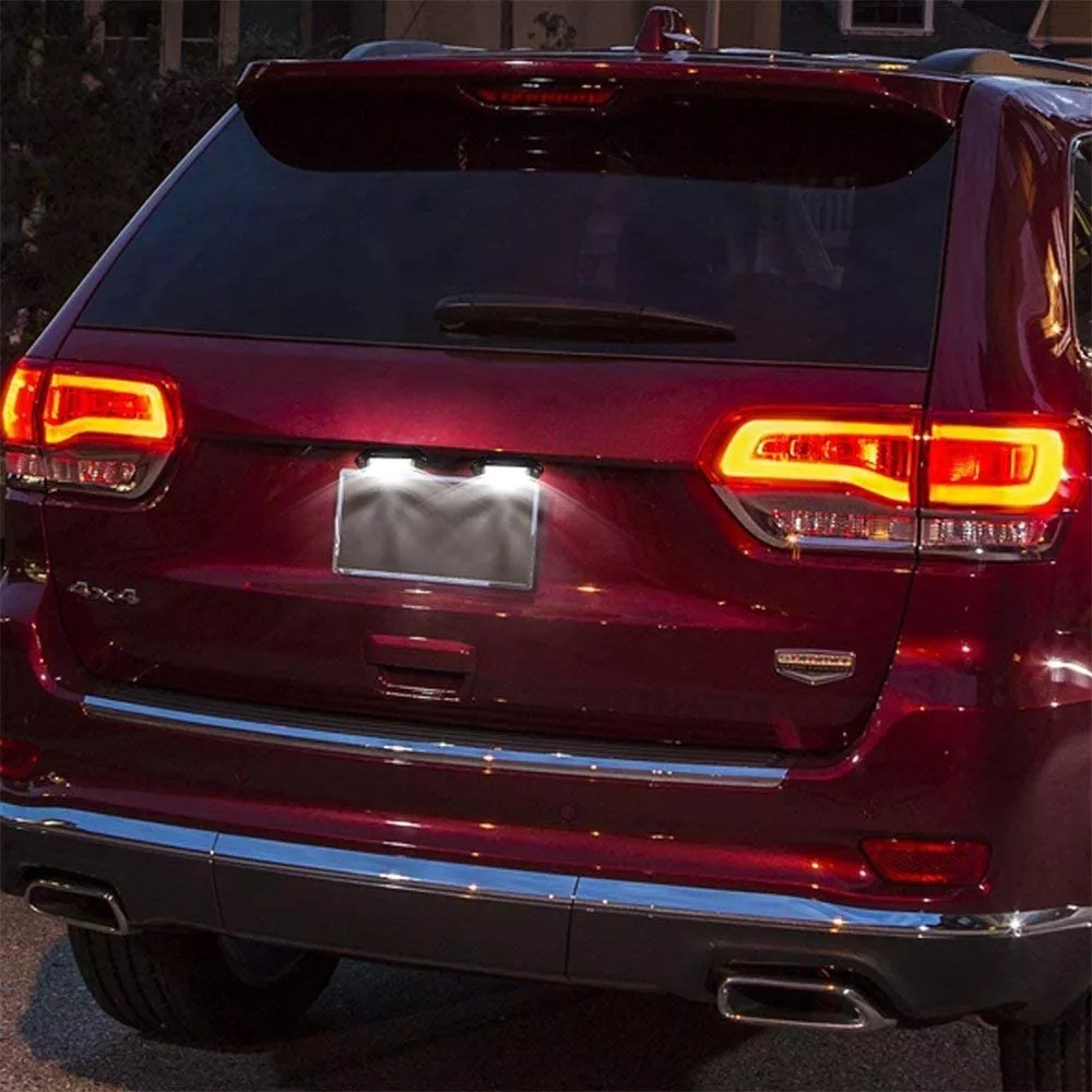 1 Pair Car Number Plate Light 12V 6 SMD LED License Plate Lamp Light for Truck SUV